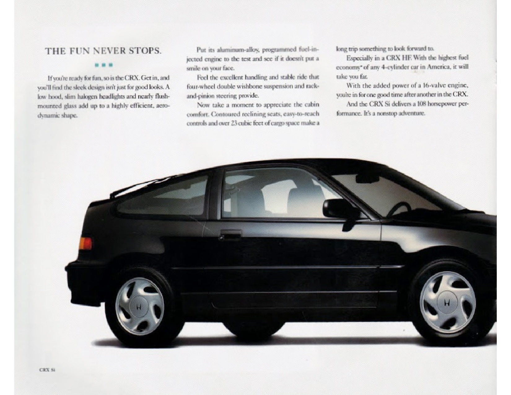1991 Honda Brochure Page 17